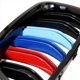 thumbnail image 5 of sweethay Rejillas delanteras de plástico ABS para coche, rejillas de doble línea de color M, negro brillante para 5 Series F10 F18 528i 530i 535i 11-15 Vehículos, repuestos y accesorios Mis sweethay CZ2695-00B, 5 of 6