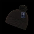 thumbnail image 1 of Decky 686-BRO Bonnets Acryliques Pompon, Marron, 1 of 1