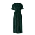 thumbnail image 3 of Women's Velvet Maxi Dress Formal Dresses For Wedding Guest Dress Cute Dresses for Women Dinner Dress for Women Women Outfits for Summer Length Dress Petite Maxi Dresses Summer Dress Sleeves Women S, 3 of 4