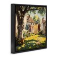 thumbnail image 3 of Stupell Industries Country Clothes Line Yard Black Framed Floater Canvas Wall Art, design by Creative Studio, 18 x 18, 3 of 9