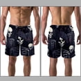 thumbnail image 3 of luoweisi Men's Beach Shorts Quick Dry Swim Trunks with Mesh Lining Skeleton L, 3 of 5