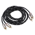 thumbnail image 3 of Cable Amplificador De Coche, Cable De Audio Macho De Alta Eficiencia Sin Enredos Para Sistema Hi-Fi Para Receptor A/V Para Grabadora Cergrey 2,0 m/6,56 pies, 3 of 8