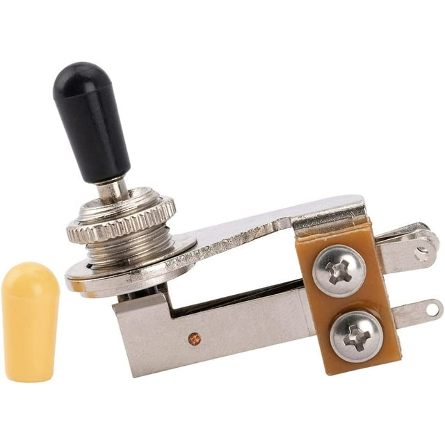 Basic Metric 3-Way Right Angle Toggle Switch L-Type Pickup Selector for Epiphone Les Paul SG ES Electric Guitar