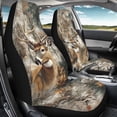 thumbnail image 4 of XYZCANDO Deer Car Seat Covers Front Seats Anti-Slip Camo Forest Automobile Front Seat Covers Removable Automotive Accessories Easy Installation Suitable for Most Cars,SUV,Sedan, 4 of 7
