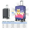 thumbnail image 6 of Xecao Dog Washes in a Pink Bath print Elastic Luggage Cover, with double-sided print , is perfect for travel, business, and daily use, 6 of 9