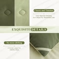 thumbnail image 4 of BDEUS 5 Pieces Comforter Set Twin/Twin-XL，Bed in A bag，All Seasons Bedding sets with Comforter,Fitted Sheet,Flat Sheet,Pillowcase & Shame，Olive green, 4 of 8