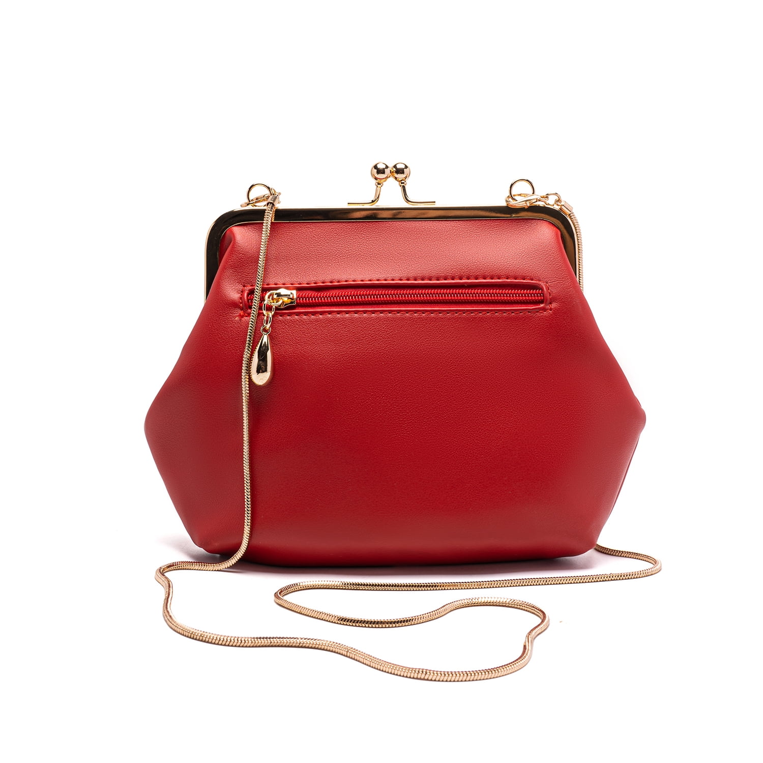 Ruiatoo Women's Evening Clutches Handbags Flower Formal Party Wallets Wedding Purses Wristlets Ethnic Totes Satchel Red
