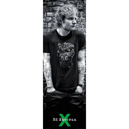 Ed Sheeran Skull Music Door Giant Poster 21x62 inch inch