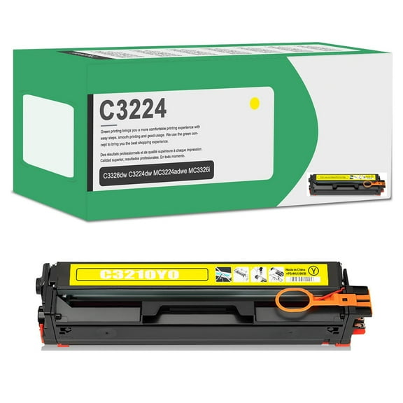 C3224 C3210Y0 Toner Cartridge Replacement for Lexmark C3224 Toner Set Black/Cyan/Magenta/Yellow Toner Cartridges C3326dw C3426dw C3224dw Printer with Chip