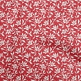thumbnail image 1 of oneOone Cotton Silk Red Fabric Floral Silhouette Sewing Craft Projects Fabric Prints By Yard 42 Inch Wide, 1 of 4