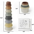 thumbnail image 2 of Baby Stacking Cups for Toddlers Baby Stacking Toys Silicone Nesting Toys, 2 of 2