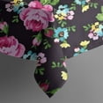 thumbnail image 5 of Pioneer Flower Floral Print Pattern Square Tablecloth,Waterproof Square Table Cover,Wipeable Spillproof Washable Table Cover for Home Kitchen Party Decor 60"x60"(152x152cm), 5 of 6