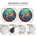 thumbnail image 6 of Fotbe Sea Turtle in Coral 2-Piece Car Windshield Sun Shade | Sun Blocker for Car Windshield | Foldable Automotive Interior Accessories for Sun Protection-Large, 6 of 7