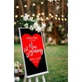 thumbnail image 4 of Darling Souvenir MADE WITH LOVE Personalized Welcome Sign/ Banner, Welcome To Our New Beginning Custom Heart Wedding, Engagement Party Sign - 18x12, 4 of 5