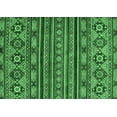 thumbnail image 1 of Ahgly Company Indoor Rectangle Abstract Emerald Green Modern Area Rugs, 5' x 8', 1 of 4