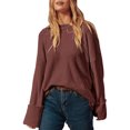 thumbnail image 5 of SHINE UP Sweaters for Women Long Sleeve Crewneck Tops Fall Oversized Casual Chunky Knit Pullover, 5 of 9