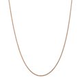 thumbnail image 1 of 14k Rose Gold 24 Inch 1.5mm Man Made Rope Chain Necklace Pendant Charm   For Dad Mens  For Him, 1 of 9