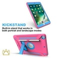thumbnail image 4 of Dteck Rugged Case for Apple iPad 9th / 8th / 7th Gen, iPad 10.2 inch Case 2021/2020/2019, Hybrid Shockproof Armor 3-Layer Drop Protection Kids Protective Cover for 10.2" iPad Case,Rose/Blue, 4 of 6
