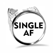 Single Emotional Dissatisfaction Ring Adjustable Love Wedding Engagement