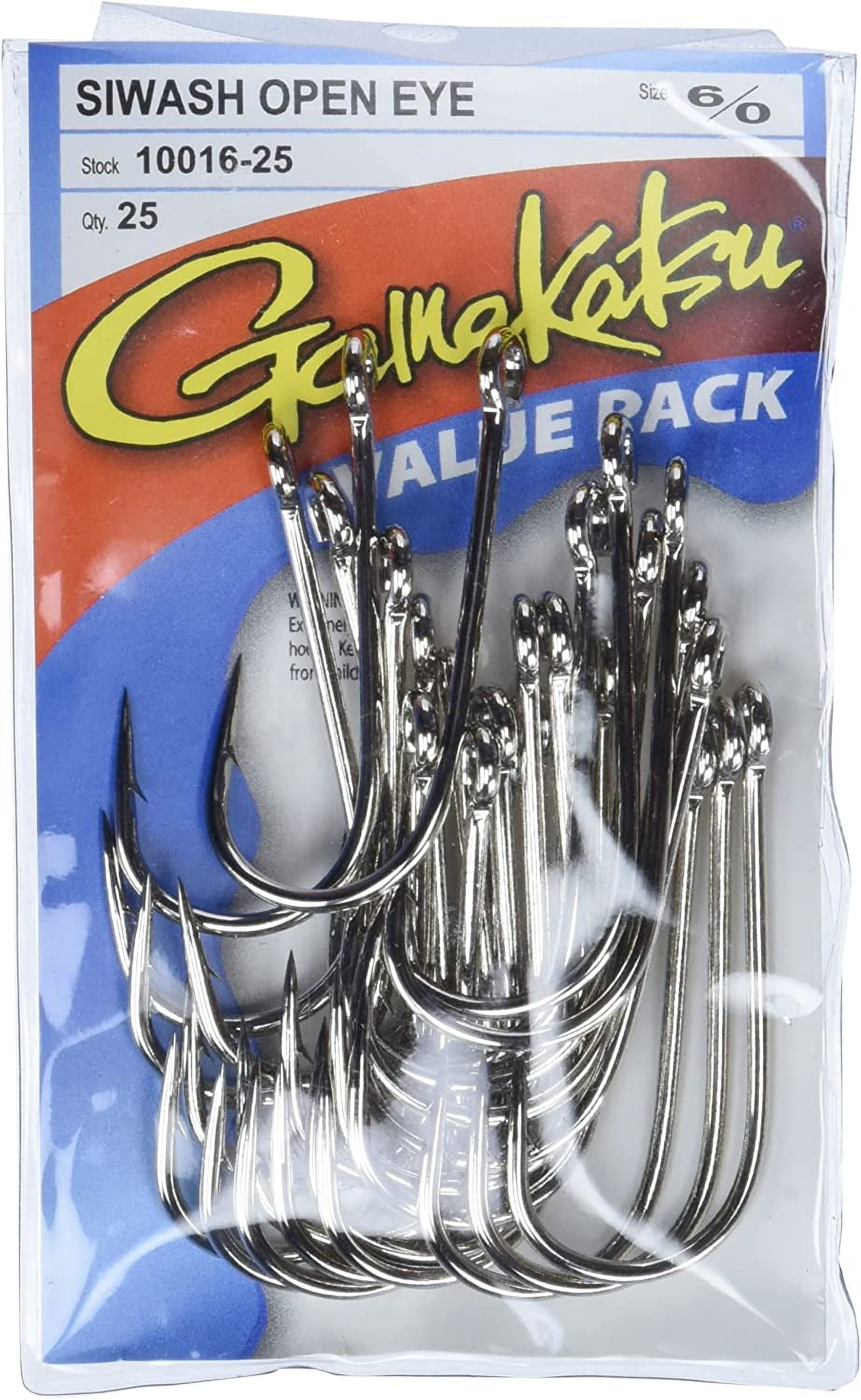 Gamakatsu Siwash Hooks, Open Eye
