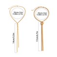 thumbnail image 3 of GHSOHS Necklaces for Women Gold Necklace for Women Layered Jewelry Locket Necklaces Simple Long Bone Chain Neck Chain Cool Design Chain Tassel Necklace Creative Necklace for Birthday Gift B, 3 of 7