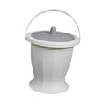 thumbnail image 4 of Cubo con cámara de escupidera, botella para urinario con tapa, jarra nocturna para urinario de cabecera, Blanco Con Anillo, 4 of 9