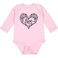 thumbnail image 3 of Inktastic Valentine's Day Love Decorated Heart Boys or Girls Long Sleeve Baby Bodysuit, 3 of 5