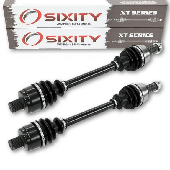 2 pc Sixity XT Rear Left Right Axle compatible with Polaris Sportsman 550 2013 - A13ZN5EAD K L T 4X4