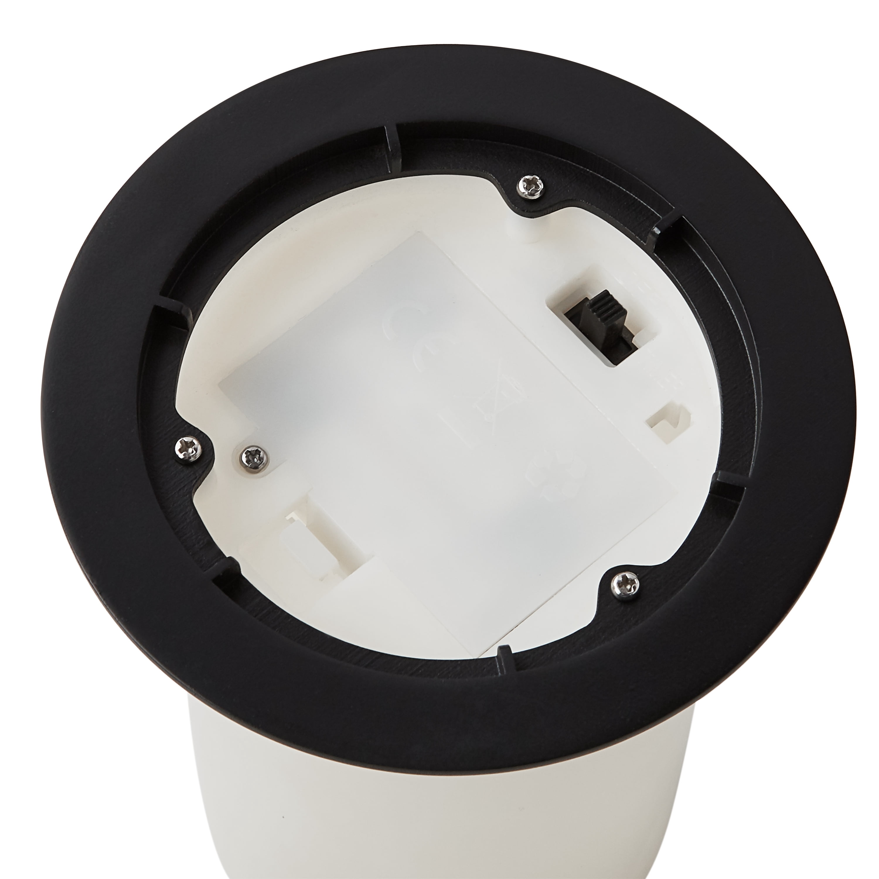 Better Homes & Gardens Small Linen Beige Battery Operated Outdoor Ceramic Lantern with Removable LED Candle by Dave & Jenny Marrs