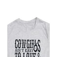 thumbnail image 3 of Anbech Female Graphic Cowgirl Letter Shirt Summer Print Short Sleeve Tops, 3 of 3