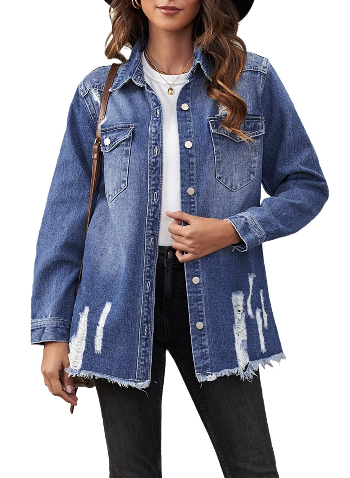 Distressed Denim Shirt
