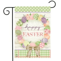 Briarwood Lane Easter Egg Wreath Holiday Garden Flag