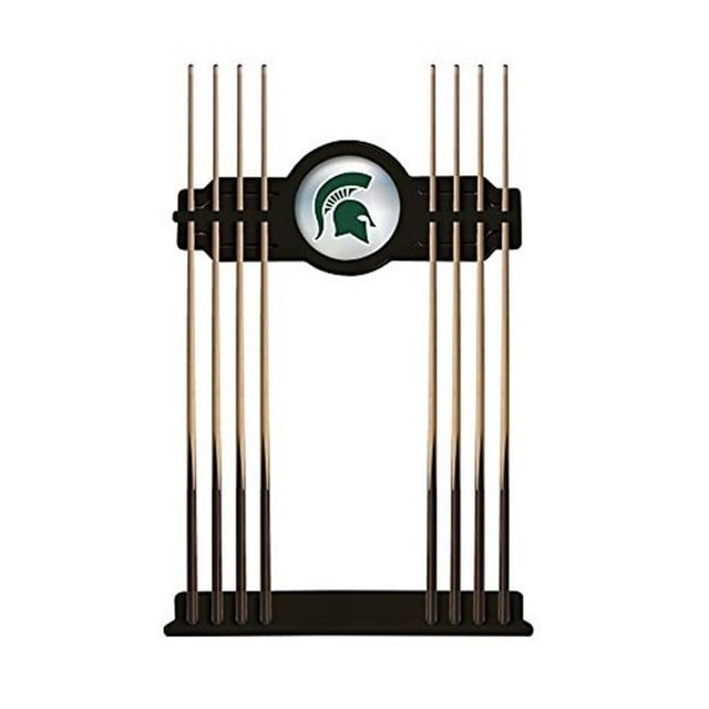 Holland Bar Stool CueBKMichSt Michigan State Cue Rack - Black
