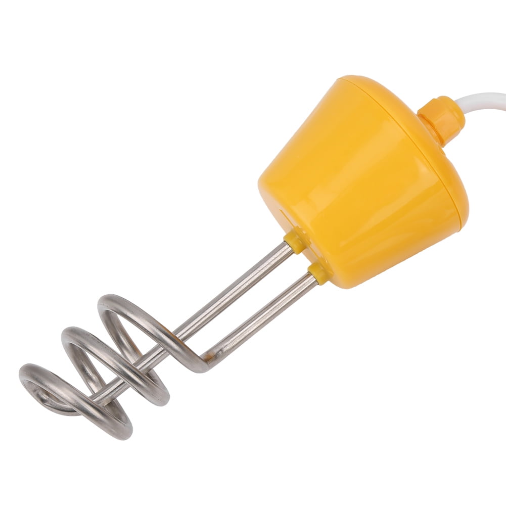 EBTOOLS Heating Rod, Immersion Water Heater, Yellow For Buckets, Basins