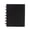 Black, variant on KGJQ Mushroom Hole Binder Album, 3-Inch Photo Card Organizer with Clear Thick Pages, Colorful Snap Closure, Stylish Morandi Colors Perfect for Collecting Idol Cards, Postcards & Stickers