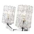 thumbnail image 6 of Z-Lite Aubrey 2 Light Clear Glass Steel Vanity Light in Chrome, 6 of 7