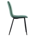 thumbnail image 4 of Lot de 2 chaises de salle à manger en velours vert, 4 of 8