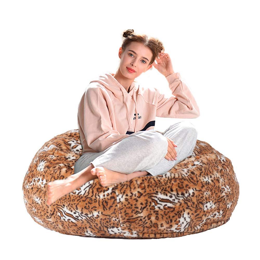Luxury and Comfy Bean Bag Chair Big Beanless Bag Chairs Soft Sofa Lounger, Sponge Filling
