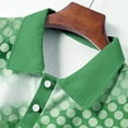 thumbnail image 5 of Fnnxeal Mens Polo Shirts Summer Short Sleeve Golf Collared Graphic Casual Polo Green Shirts for Men Size L, 5 of 7