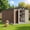 10x10FT Brown, variant on 10x10 FT Outdoor Metal Storage Shed, Waterproof Tool Shed with Double Lockable Doors & Sloped Roof for Backyard, Patio, Garden, Gray