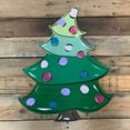 Whimsical Christmas Tree Cutout, DIY Wooden Craft Shape, Unfinished ...