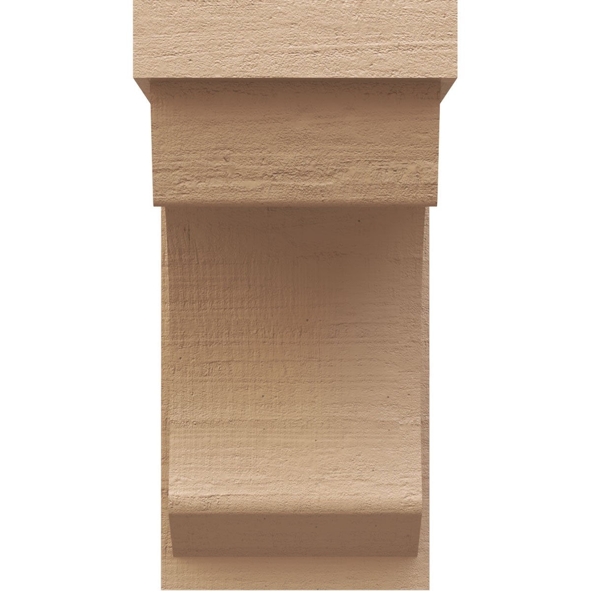 11"W x 11"D x 22"H Wide Emerson Rough Cedar Woodgrain TimberThane Corbel, Primed Tan