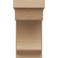 thumbnail image 2 of 11"W x 11"D x 22"H Wide Emerson Rough Cedar Woodgrain TimberThane Corbel, Primed Tan, 2 of 6