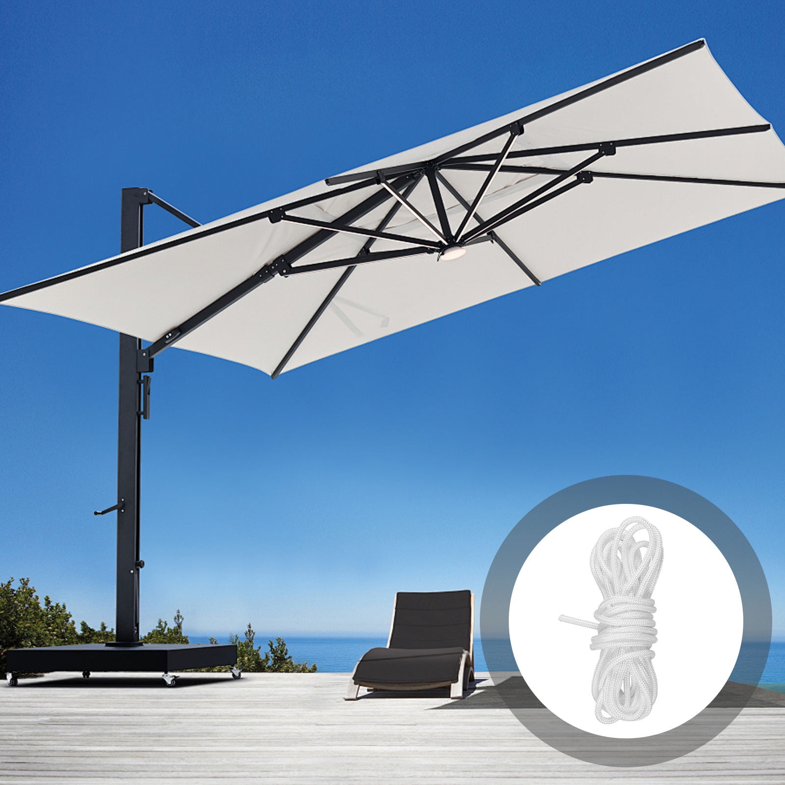 hedon water-resistant patio umbrella netting freeport park Mosquito Net | Net For Outdoor Umbrella Fillable Base Tubes Freeport Park Hartt 10' Cantilever