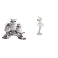 thumbnail image 1 of Escultura de búho y niña bailarina, adorno de mesa para sala de estar, dormitorio, oficina, armario, decoración, mesita de noche, chimenea, entrada., 1 of 8