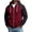 Wine #1, variant on Evdexr Mens Zip Up Hoodie Long Sleeve Hooded Sweatshirt with Pockets 2026 Winter Trendy Athletic Jacket Slim Fit Lightweight Color Block Hoodies L