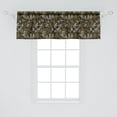 thumbnail image 2 of Ambesonne Camouflage Window Valance, Abstract Pixel Art Camo, 54" X 18", Sage Green Army Green, 2 of 3