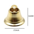 thumbnail image 3 of onlyliua Oferta Por Tiempo Limitado Campanas de Viento para Decoración Navideña con Forma de Cuerno Dorado con Apertura para Hacer Tumismo, 10 Mm, 100 Unidades, 3 of 7