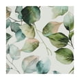 thumbnail image 4 of BANET  Spring Tablecloth Square  ,Watercolor Sage Green Leaves and Branches Table Cover Water Resistant Washable Polyester Circle Table Cloth for Kitchen Dining Indoor Outdoor Table Decor 36*36, 4 of 8