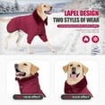 thumbnail image 5 of UOSIA Warm Dog Coat with Double Zipper, Winter Dog Clothes for Small Medium Large Dogs, 5 of 6